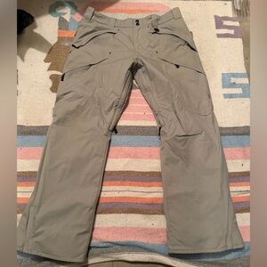 Boulder Gear Ski Pants Large Gray Insulated Cargo Snowboard Waterproof Mens